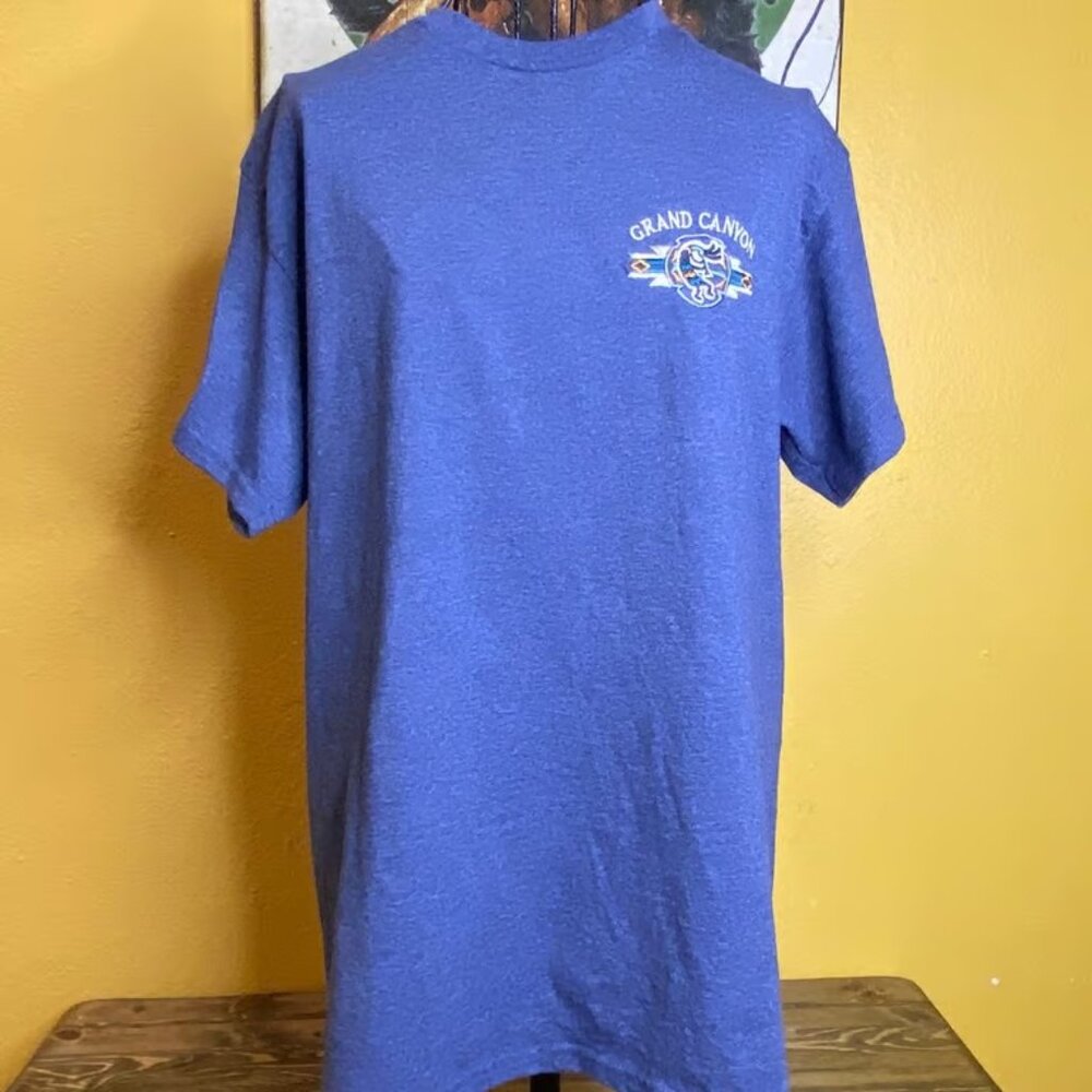Grand Canyon Native Kokopelli Inspired Embroidered Graphic T-Shirt Size M